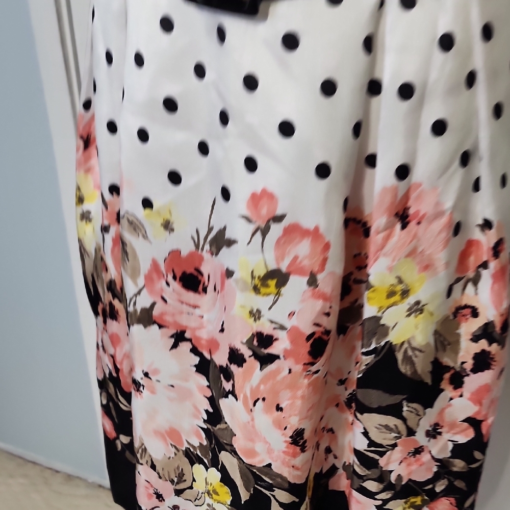 Jessica Howard Polka Dot and Floral Midi Dress - Picture 8 of 11